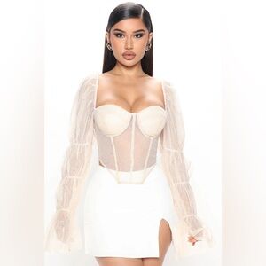 Perfect Princess Glitter Bustier Top